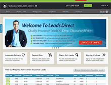 Tablet Screenshot of homeownersleadsdirect.com